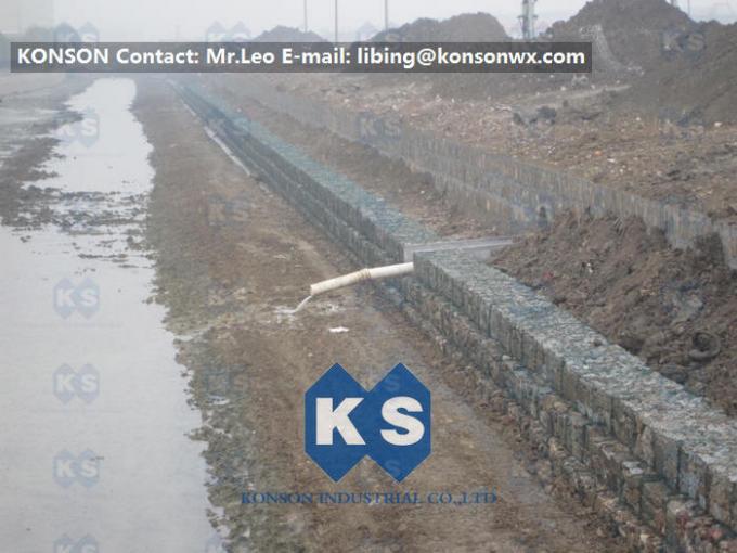 Провод оцинкованной стали шестиугольный/ловя сетью коробки Gabion для предотвращать банка реки