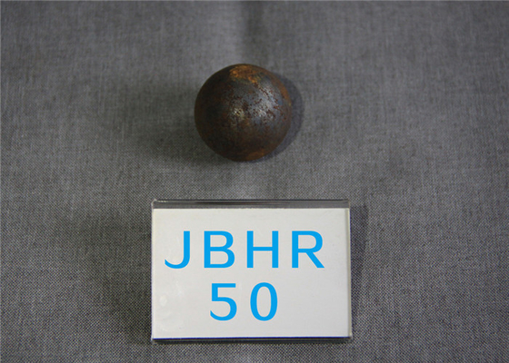 High Hardness 58 - 60.5hrc Hot Rolling Steel Balls B2 D50mm Grinding Media Ball for Cement Plants