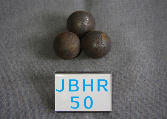 High Hardness 58 - 60.5hrc Hot Rolling Steel Balls B2 D50mm Grinding Media Ball for Cement Plants