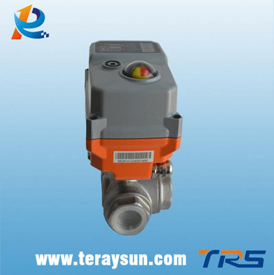 3 Way Stainless Steel Electric Actuator Ball Valve