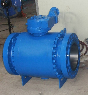 Cast steel trunnion mounted ball valve